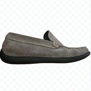 Frau Gray Suede Quiet Luxury Old Money Italian Made Driving Loafers Sz 43 (10)